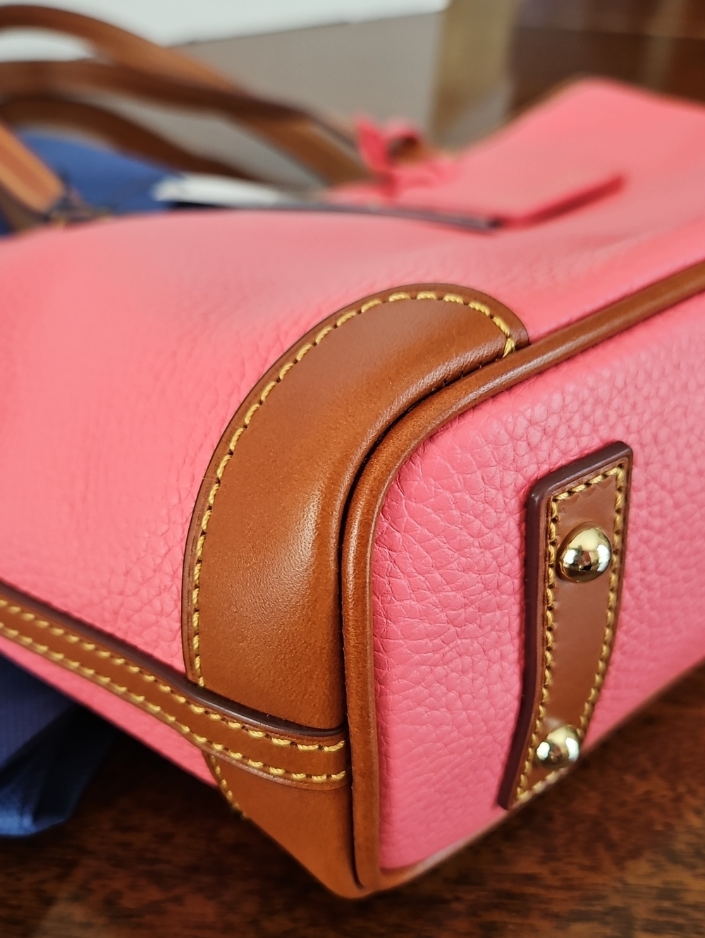 🌺 BIG WEEKEND SALE Dooney & Bourke Bubble Gum Charleston Pebble Leather Shopper - Picture 12 of 16